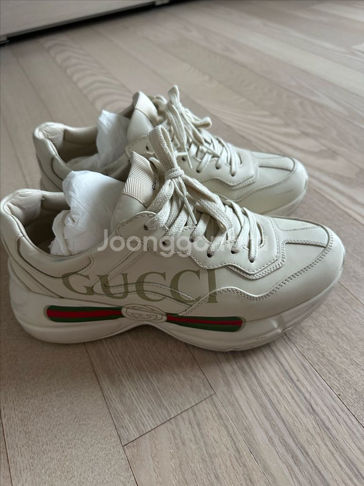 구찌 라이톤 띠로고 아이보리 남자(265)--0