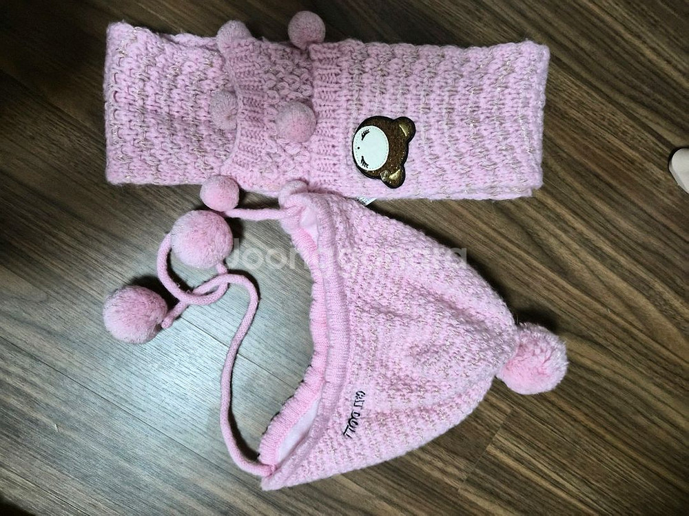 프렌치캣 목도리장갑2세트--0