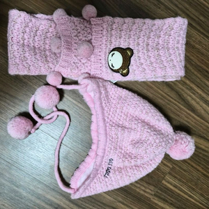 프렌치캣 목도리장갑2세트