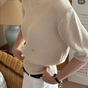 그레이룸 플롯 코튼 니트 베이지 새상품