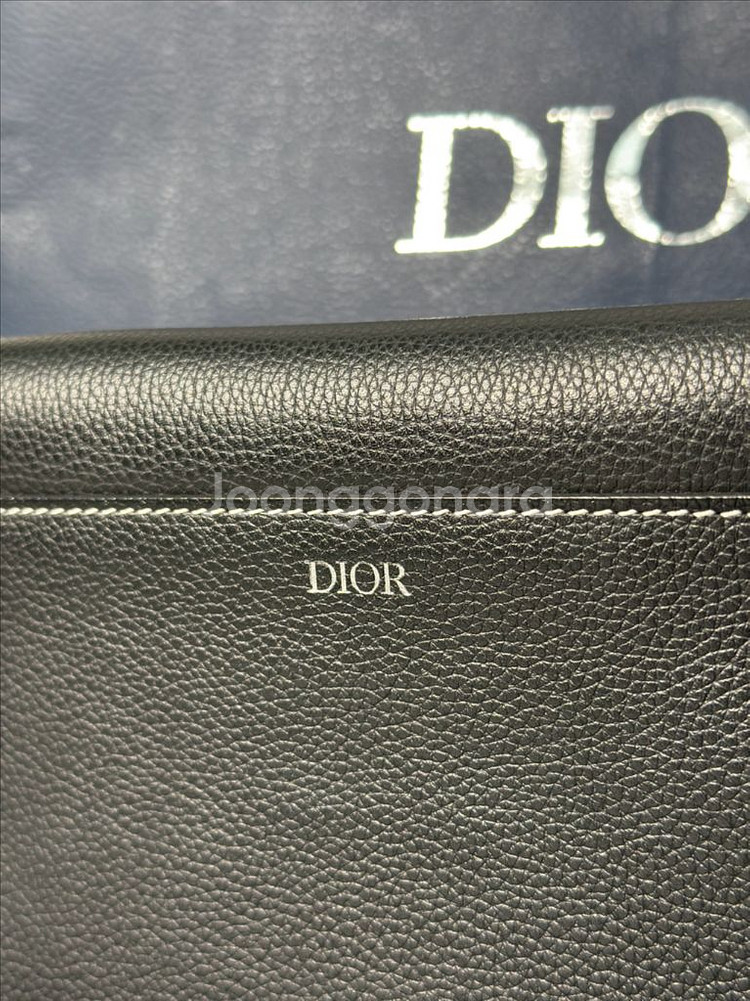 [풀구성]디올 새들백 카프스킨 블랙--3