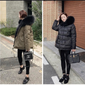 미미씨엘 리버시블 양면 숏패딩