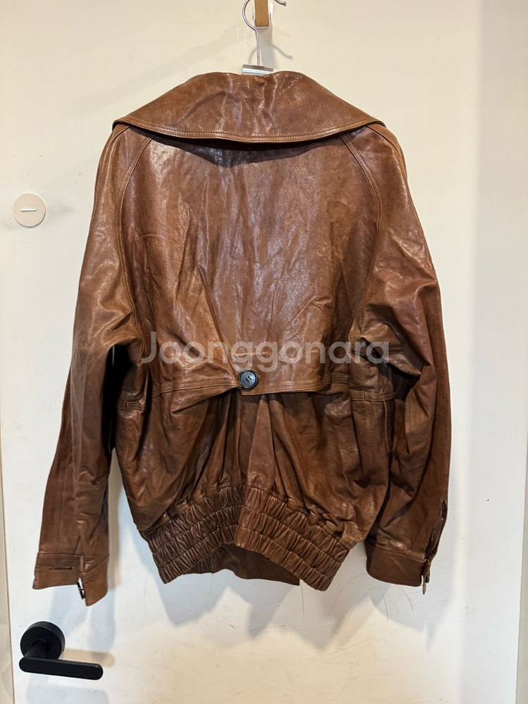 SYSTEM 시스템 램스킨 봄버 자켓--8