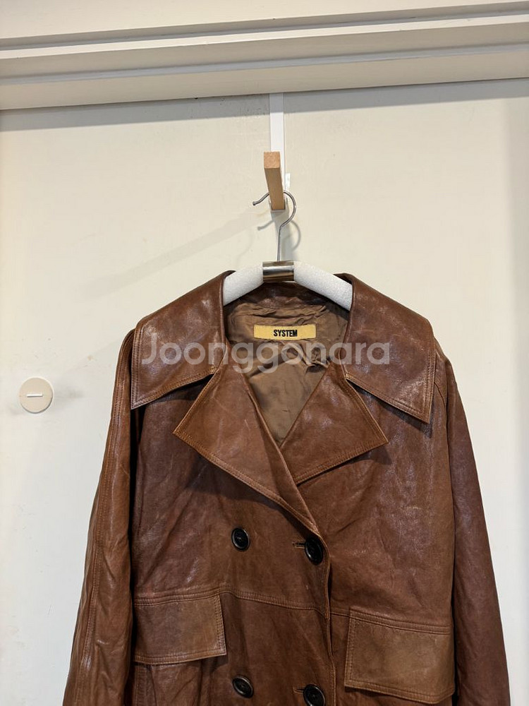 SYSTEM 시스템 램스킨 봄버 자켓--7