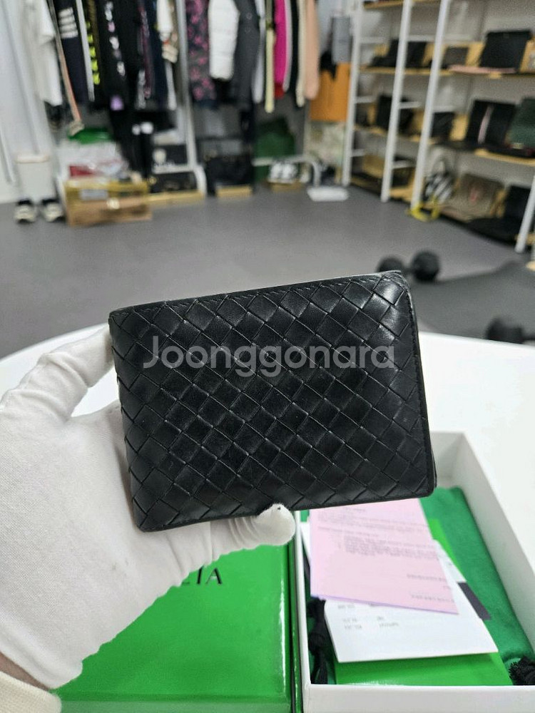 [A급컨디션]보테가베네타 포켓 반지갑--1