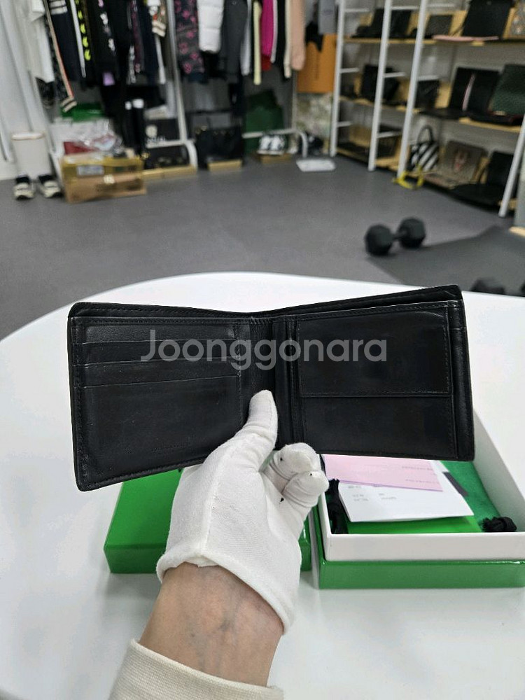[A급컨디션]보테가베네타 포켓 반지갑--4