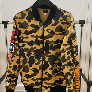 베이프 마원 자켓 항공점퍼 황계 L (bape ma-1