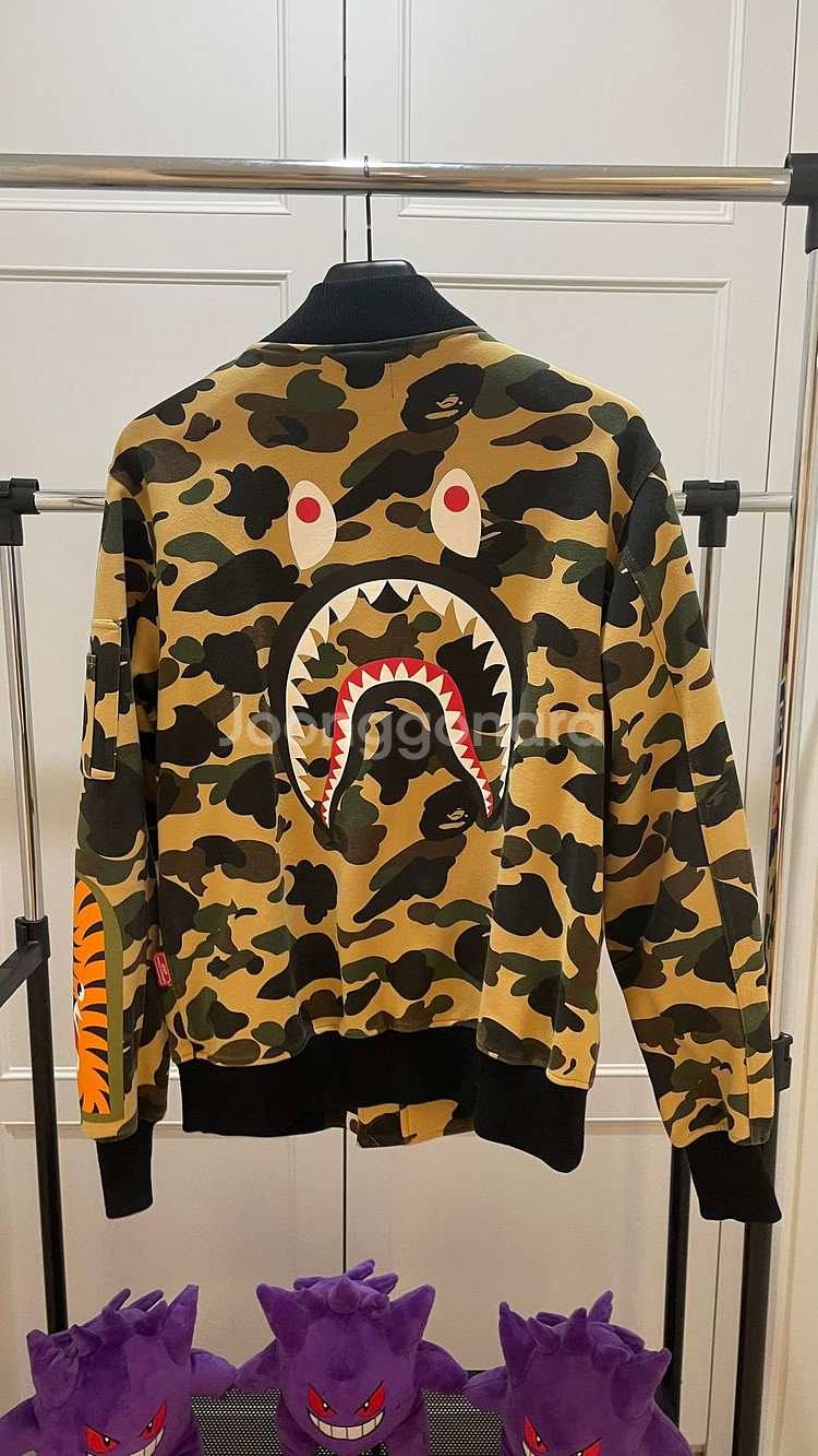 베이프 마원 자켓 항공점퍼 황계 L (bape ma-1--1