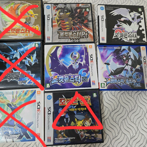 포켓몬스터 닌텐도 ds, 3ds 게임칩들 팝니다.