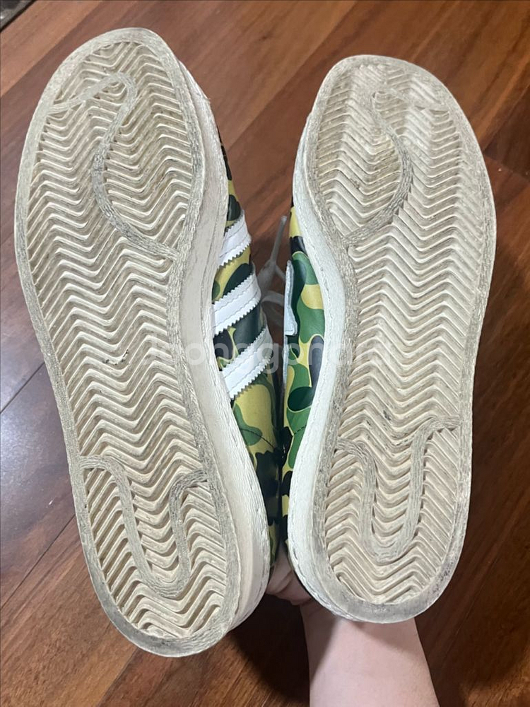 아디다스 x 베이프 슈퍼스타 80s 그린 카모 판매--4
