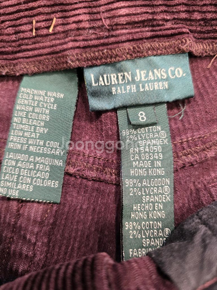 랄프로렌 코듀로이 바지 66 (27~28)--7