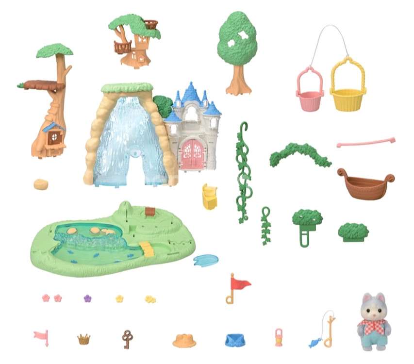 실바니안패밀리 비밀 숲속의 폭포 탐험 피규어세트5761--1