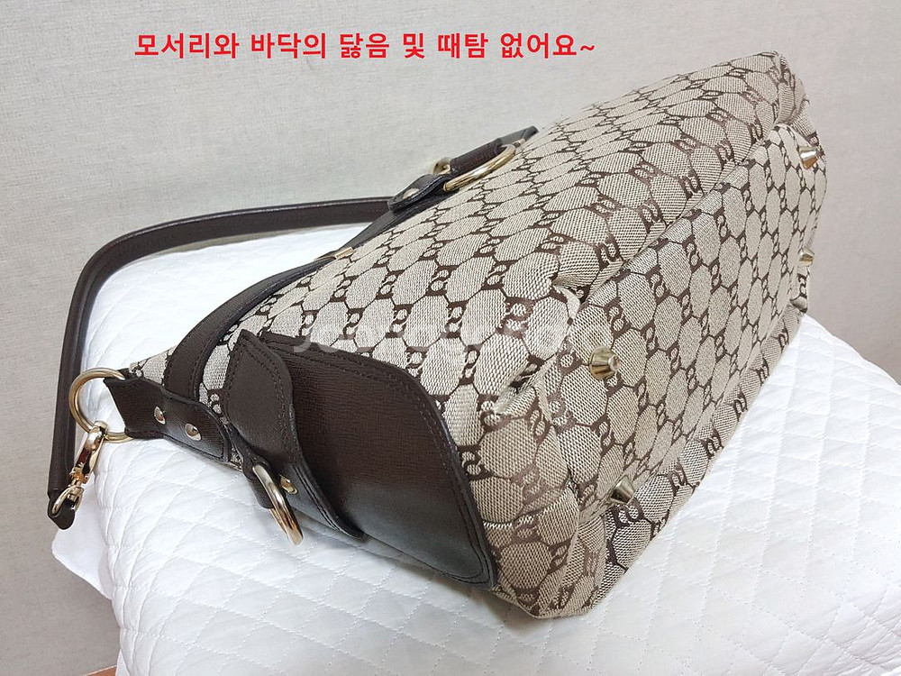 정품)팔레트(PALETTE) 중형 로고 자가드 숄더백--8