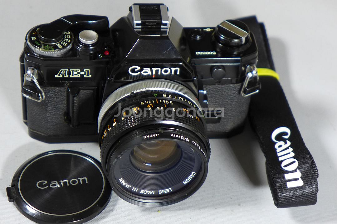 Canon AE-1 Black FD 50mm 1.8렌즈--0