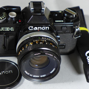 Canon AE-1 Black FD 50mm 1.8렌즈