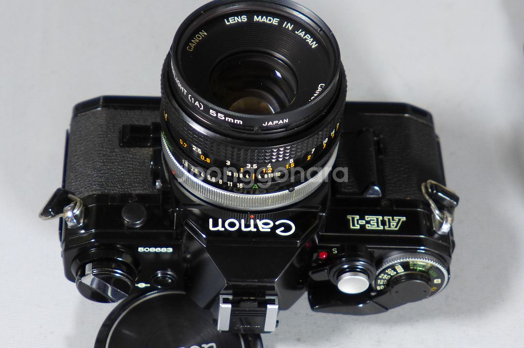 Canon AE-1 Black FD 50mm 1.8렌즈--2