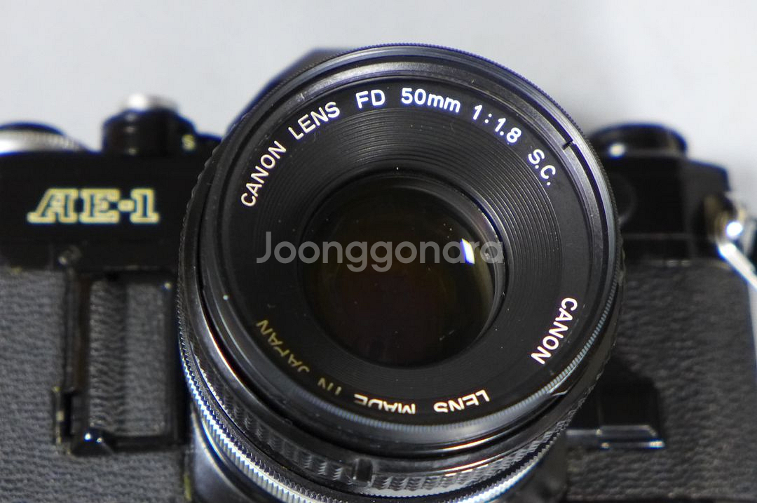 Canon AE-1 Black FD 50mm 1.8렌즈--3