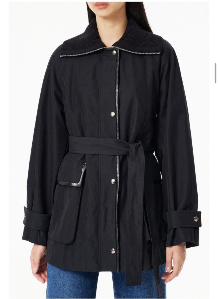 보브 니트 카라 자켓 블랙 55(1회 착용)--4