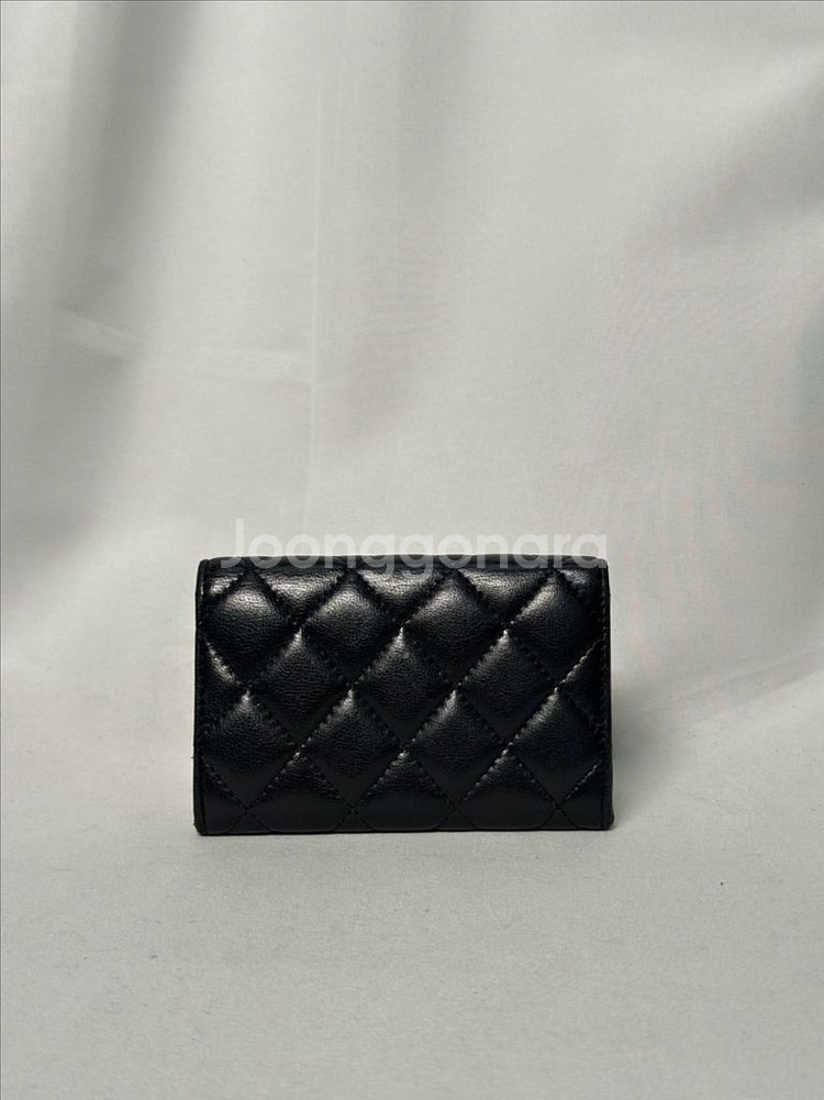 샤넬 클래식 똑딱이 금장 카드지갑--2