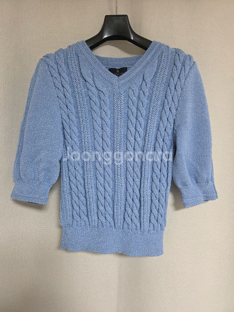 랑방 케이블 니트 (타임,마인,더캐시미어)--5