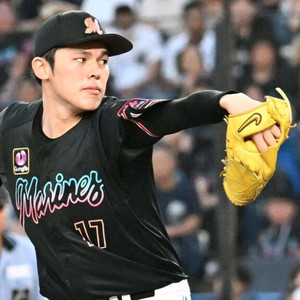 NPB 일본야구 사사키로키 지바롯데 블랙썸머 유니폼