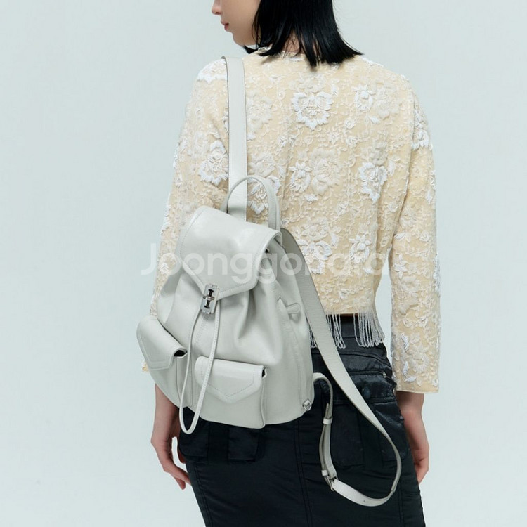 분크 오캄 두 더블 포켓 백팩 미듐 라이트 베이지--0