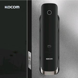 코콤 푸시풀 지문인식 무타공 도어락 + 월패드 송수신기