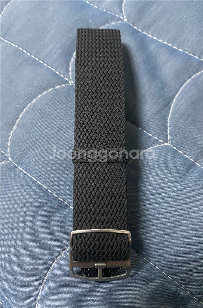 율리트 크리스털 페를론 스트랩 블랙 20mm--0