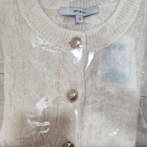 온앤온 알파카 케이블 가디건 새제품