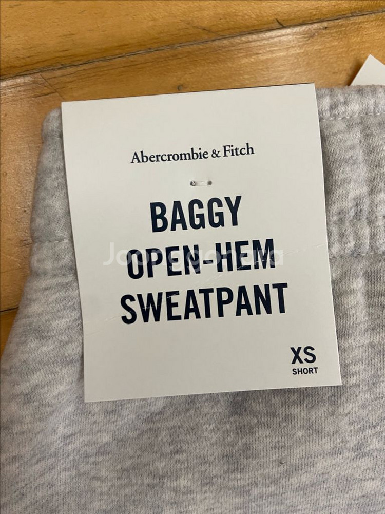 아베크롬비 베기 오픈햄 스웻팬츠 XS 새상품--2