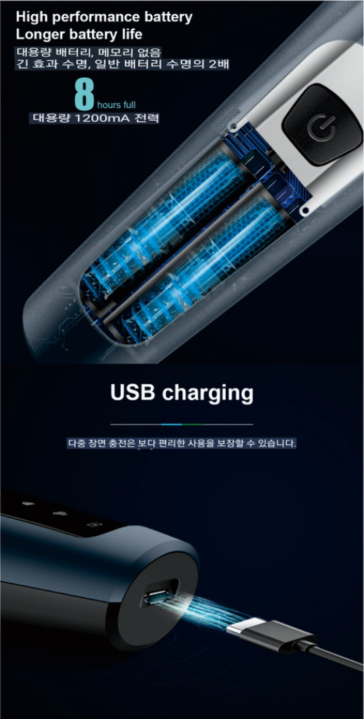 충전식 9D 전기 면도기--6