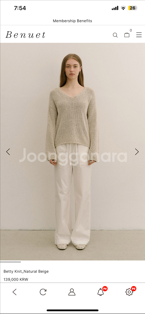 Benuet 베뉴엣 베티 니트 (새상품)--1