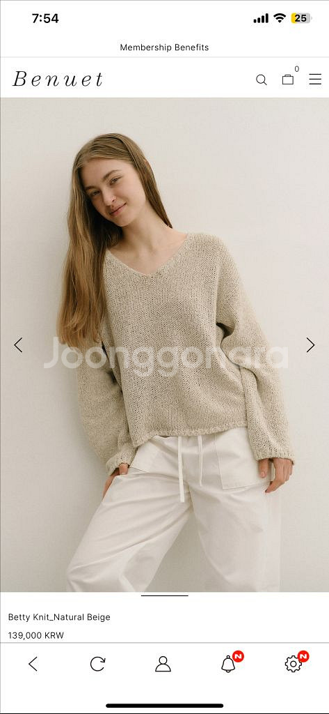 Benuet 베뉴엣 베티 니트 (새상품)--0