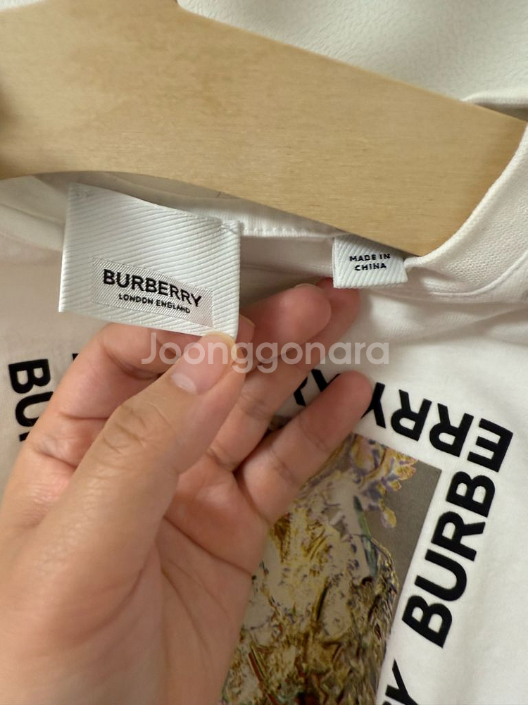 버버리 아기 반팔티(2y)--1