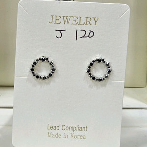 925은침 큐빅 셋팅 귀걸이