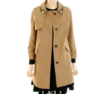 레니본 보석카라 트렌치코트