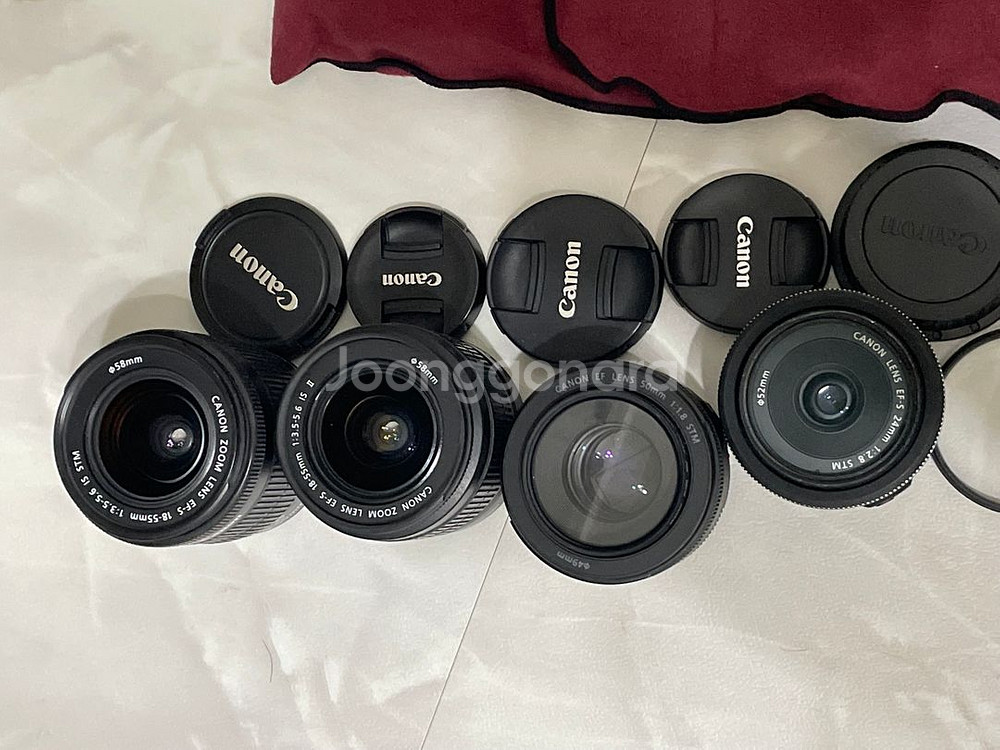 캐논 90D 풀세트 (렌즈 4개, 가방, 필터 포함)--3