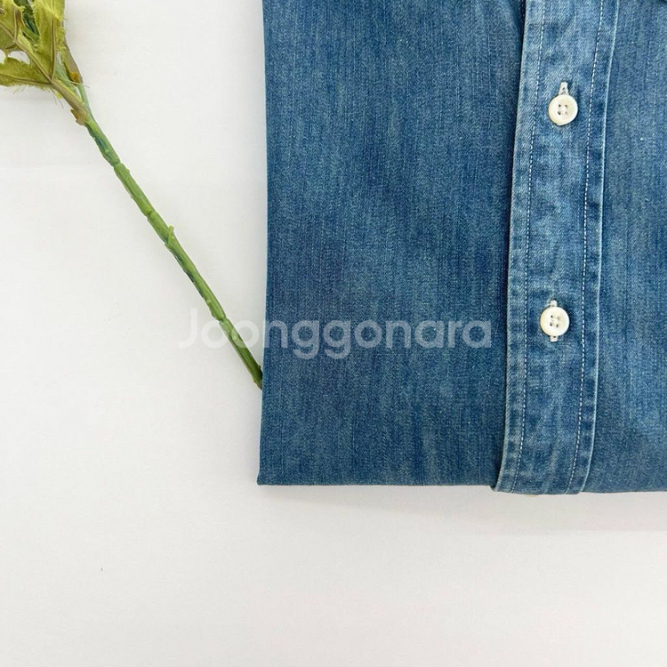 폴로 클래식핏 데님셔츠--4