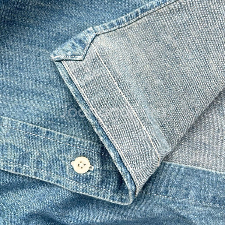 폴로 클래식핏 데님셔츠--6