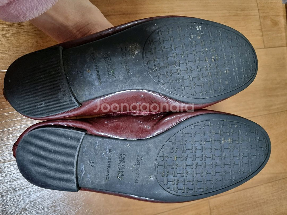 레페토 산드리옹 곰므 37사이즈 버건디 블루 2컬러--1