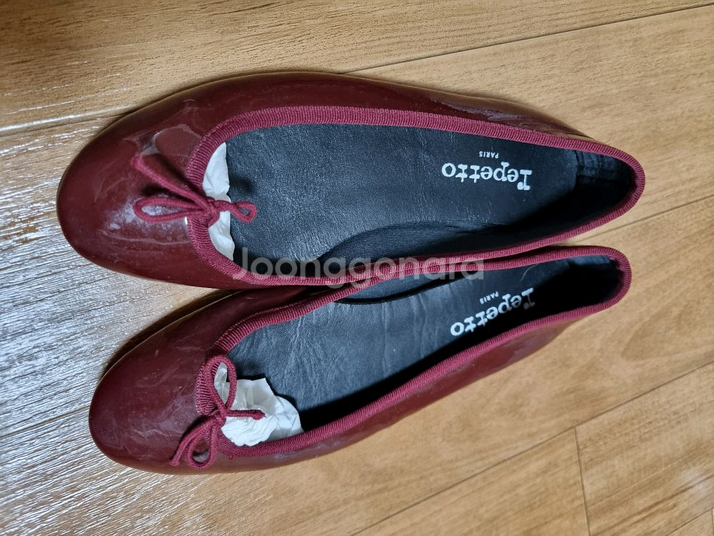 레페토 산드리옹 곰므 37사이즈 버건디 블루 2컬러--0