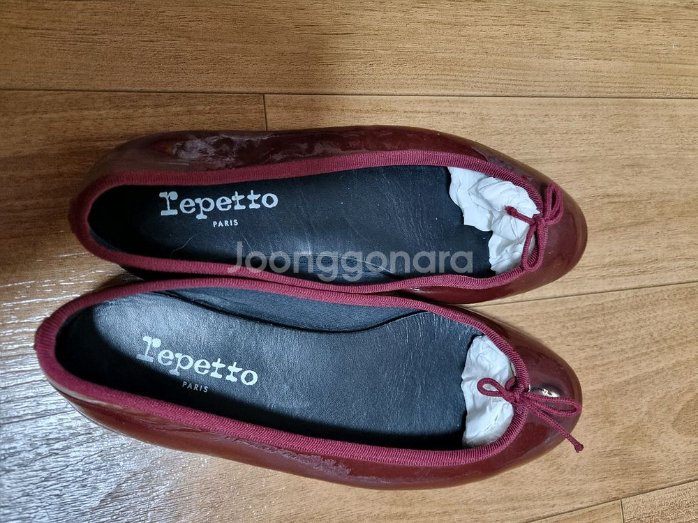 레페토 산드리옹 곰므 37사이즈 버건디 블루 2컬러--2