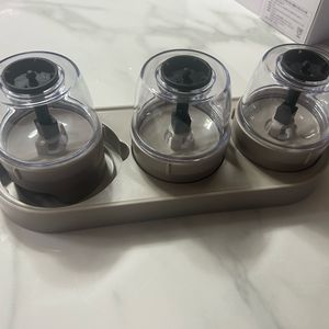 오리지니크 그라인더 컨테이너 3개+트레이(본체X)