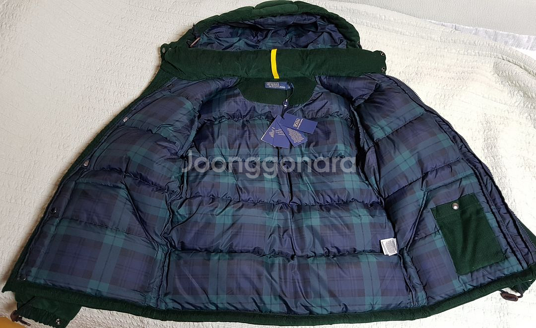 [S] 폴로 코듀로이 다운 패딩 팝니다.--1