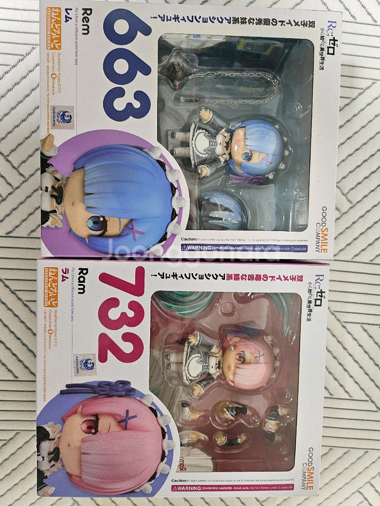 리제로 넨도로이드 렘, 람 일괄 판매 합니다.--0