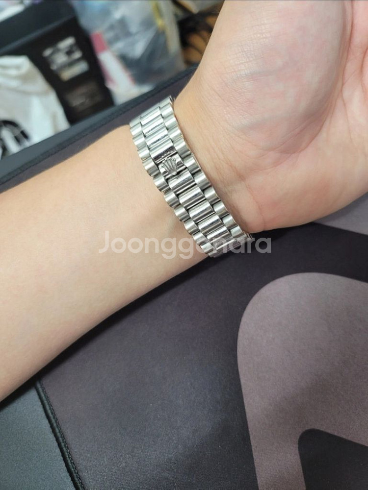 [제작형] 롤렉스 데이데이트 18k 화이트 골드--1