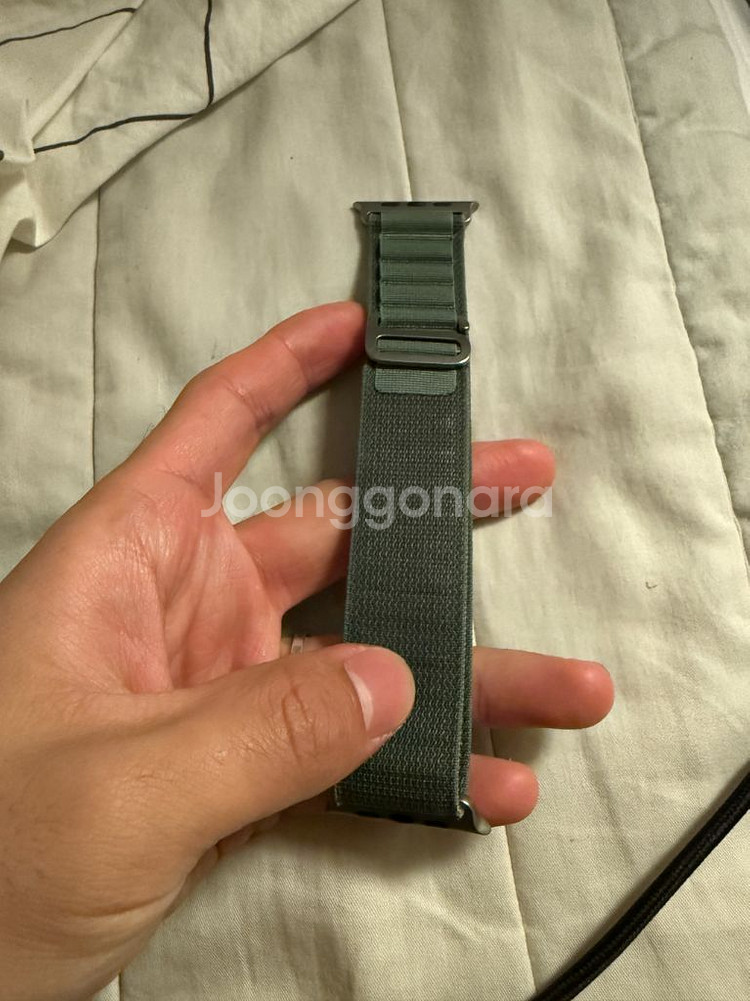 애플워치 정품 알파인루프L 그린--0
