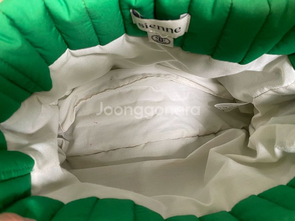 시엔느 패딩백 토트백 그린--2