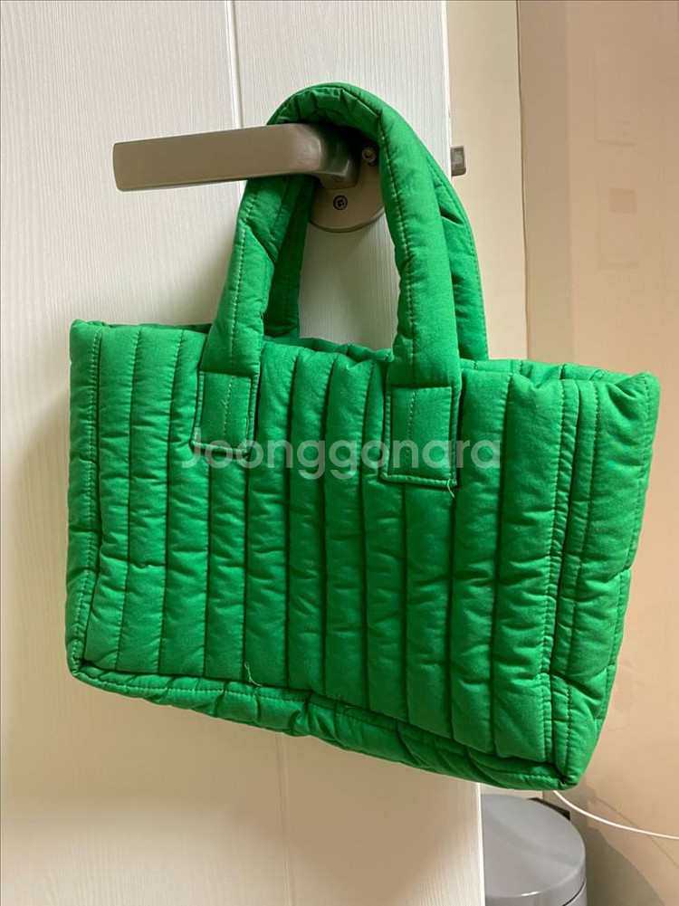 시엔느 패딩백 토트백 그린--1