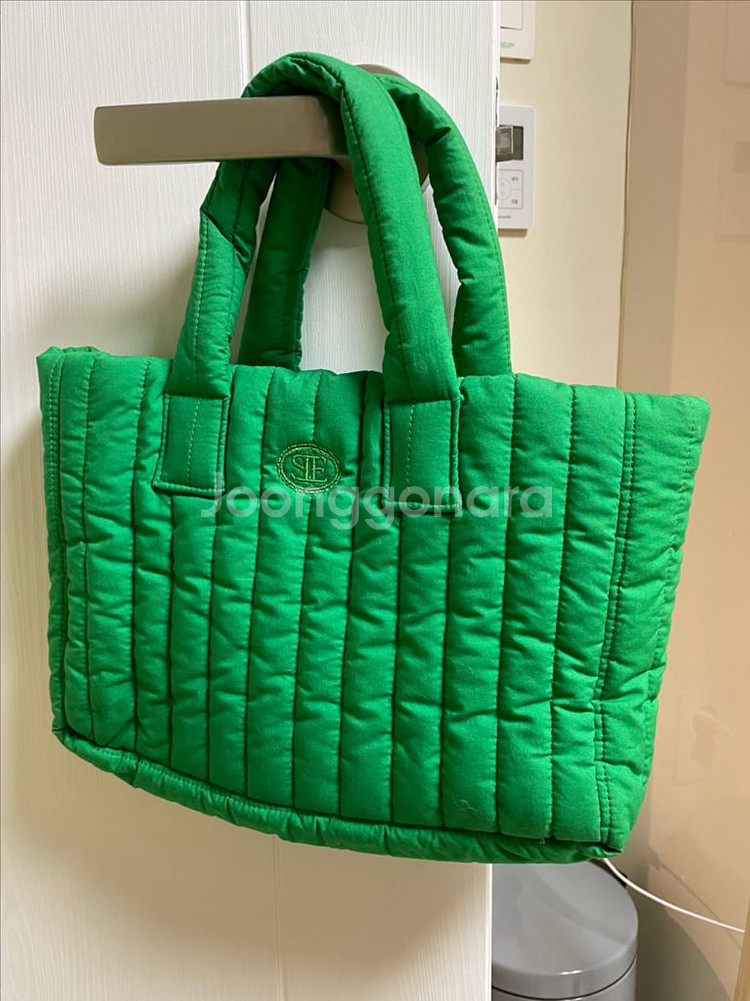 시엔느 패딩백 토트백 그린--0